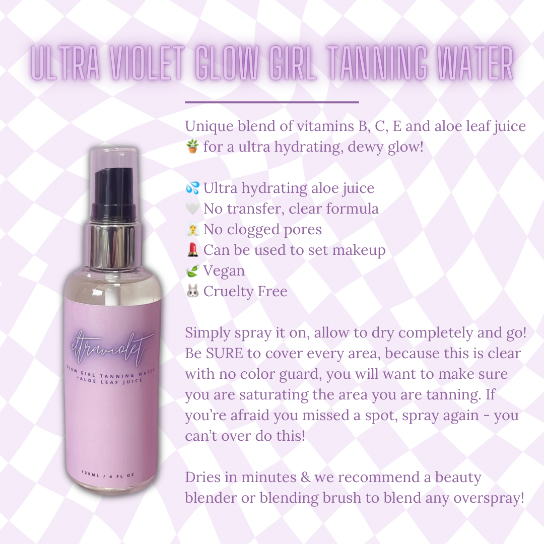 Ultra Violet Glow Girl Tanning Water