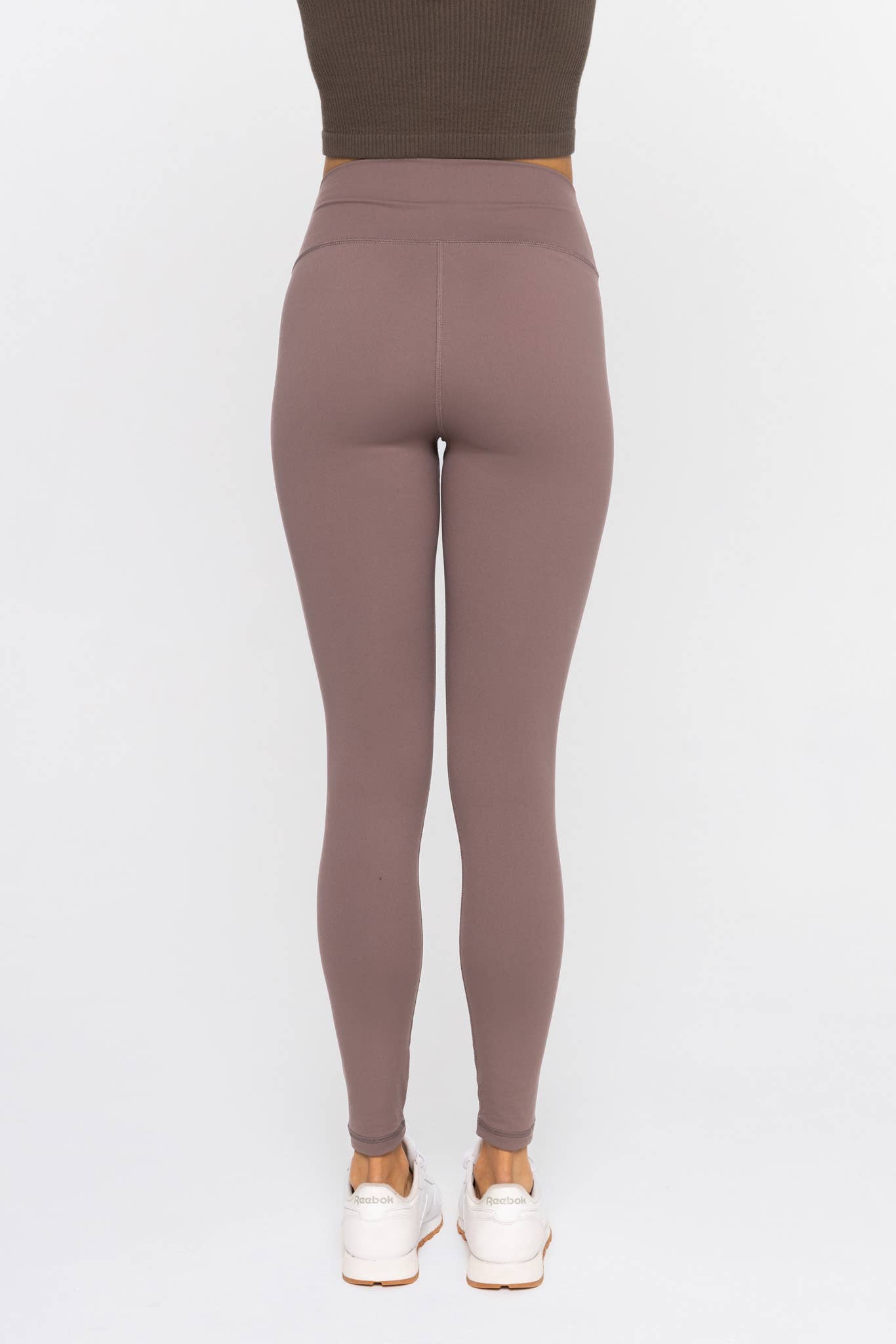 Nylon-Blend Essential Solid Leggings