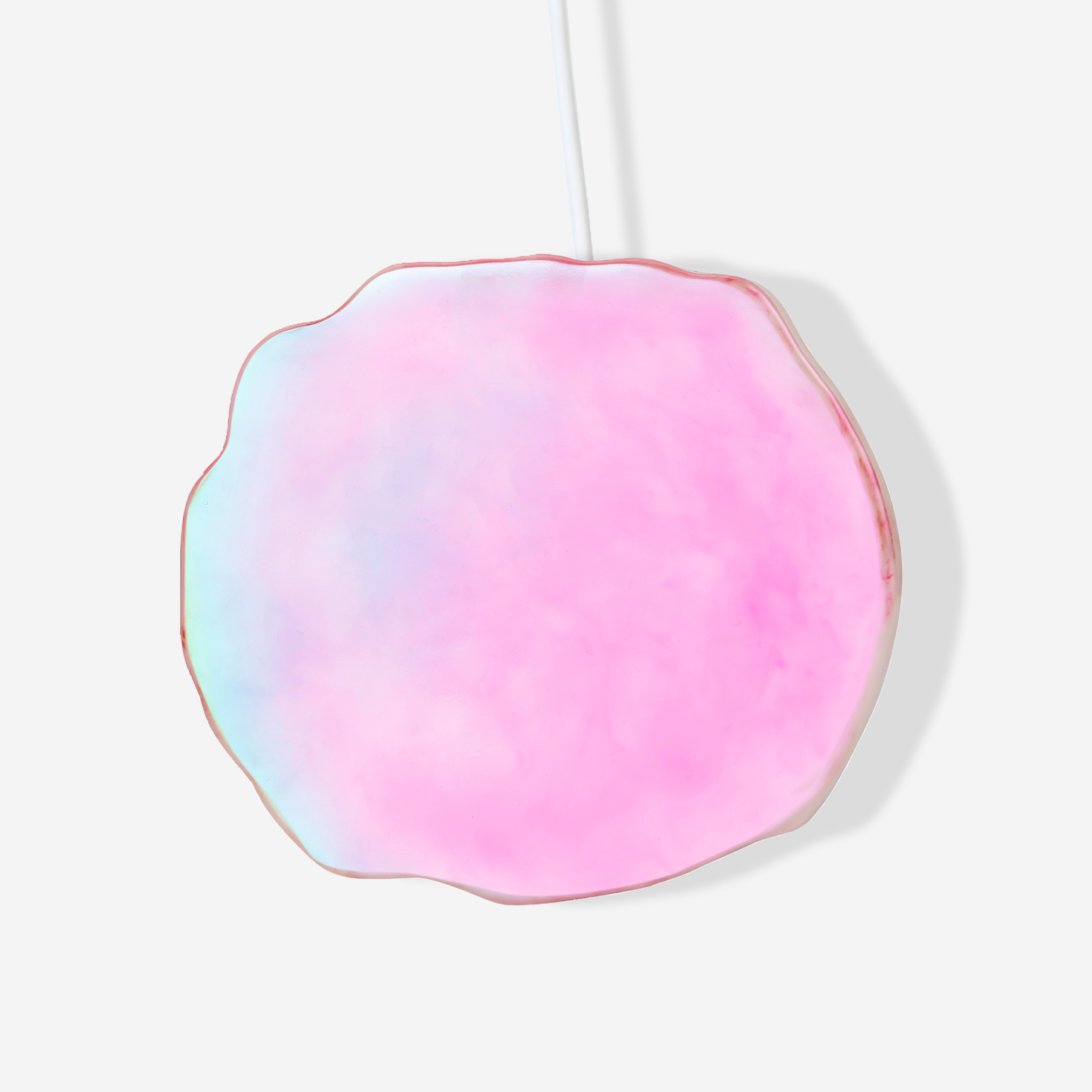 Wireless Charger - Rose Quartz Crystal Holographic