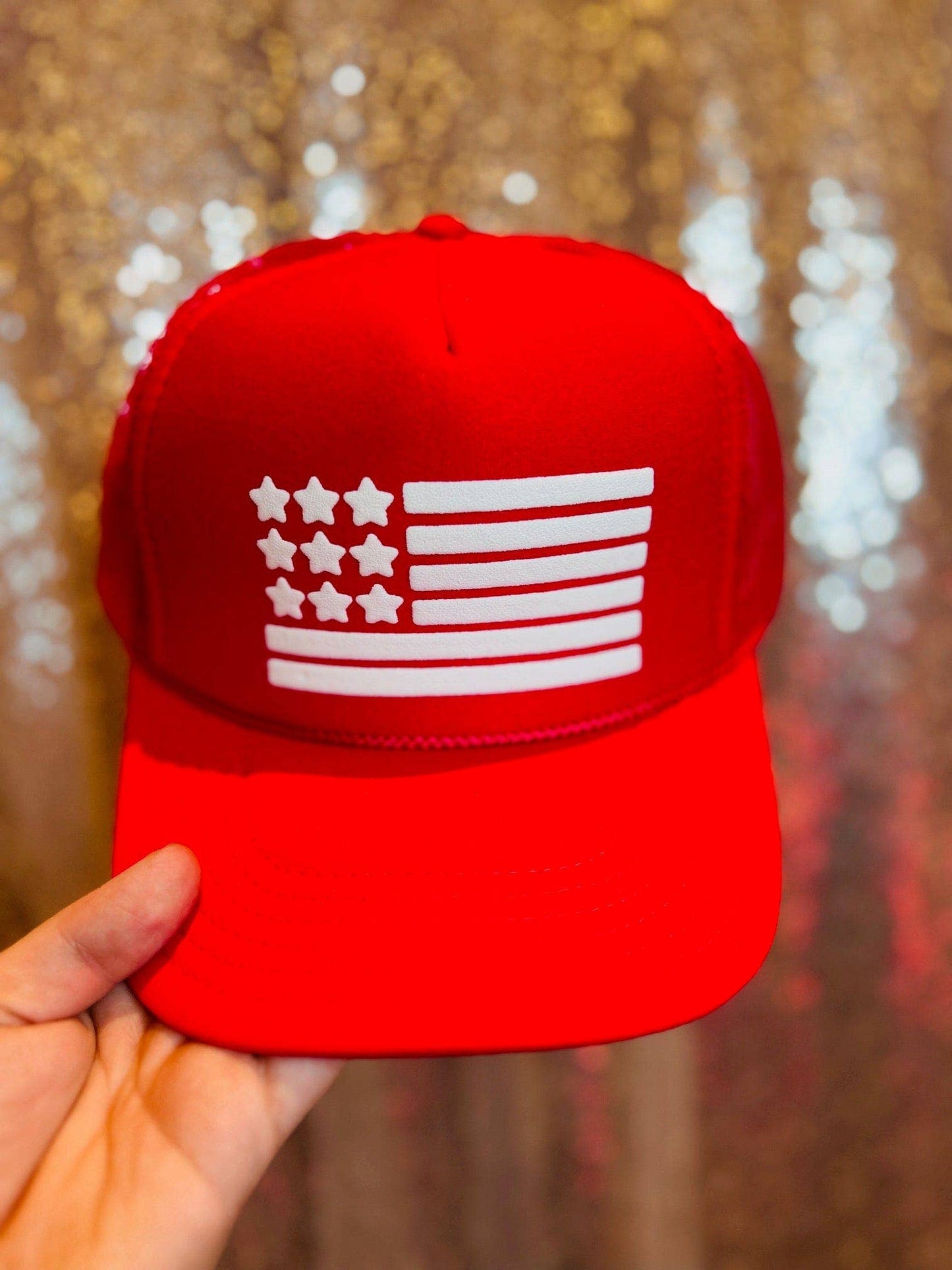 Flag Red Trucker Hat