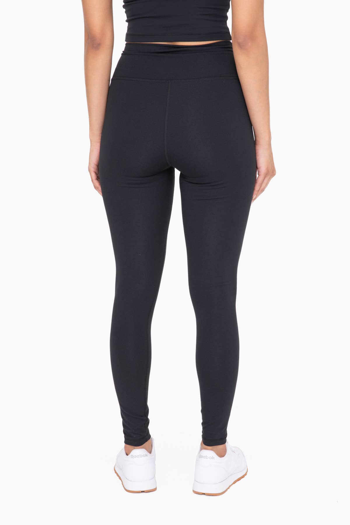 Nylon-Blend Essential Solid Leggings