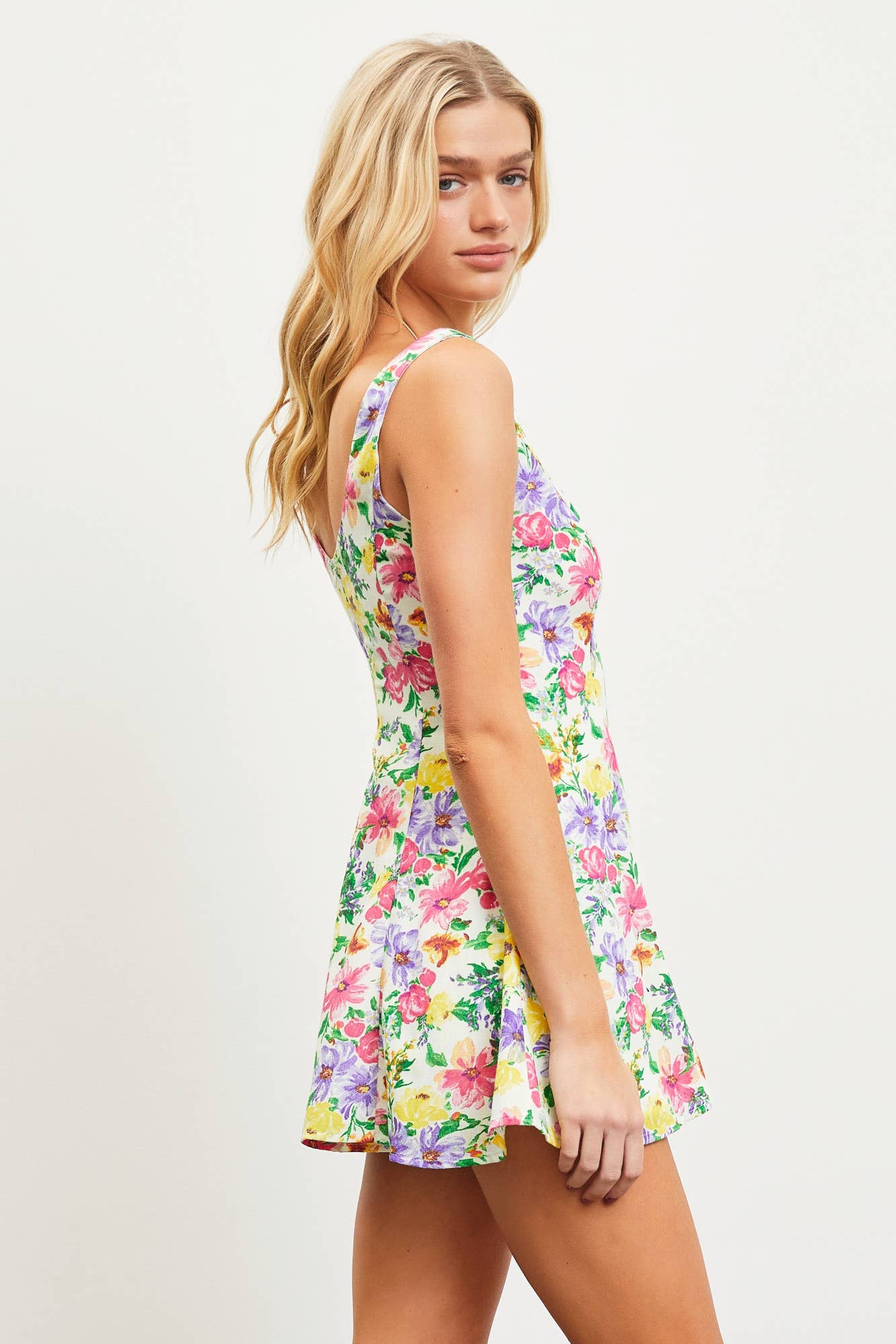 Flower Print Romper