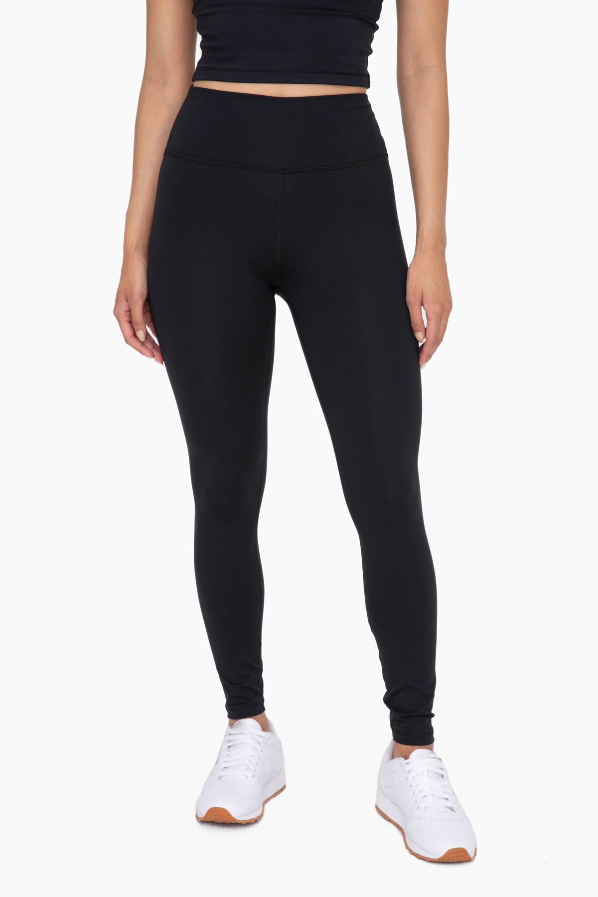 Nylon-Blend Essential Solid Leggings