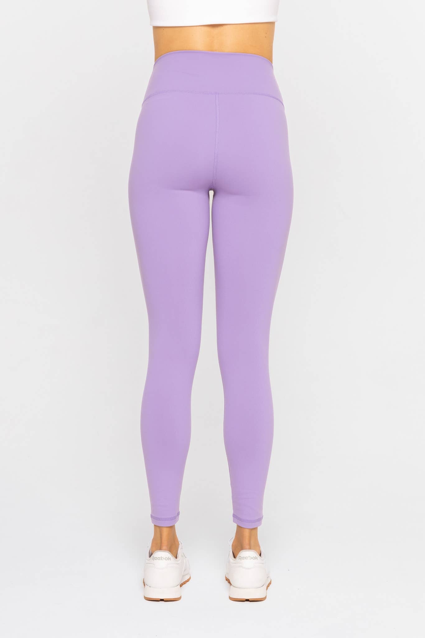 Nylon-Blend Essential Solid Leggings