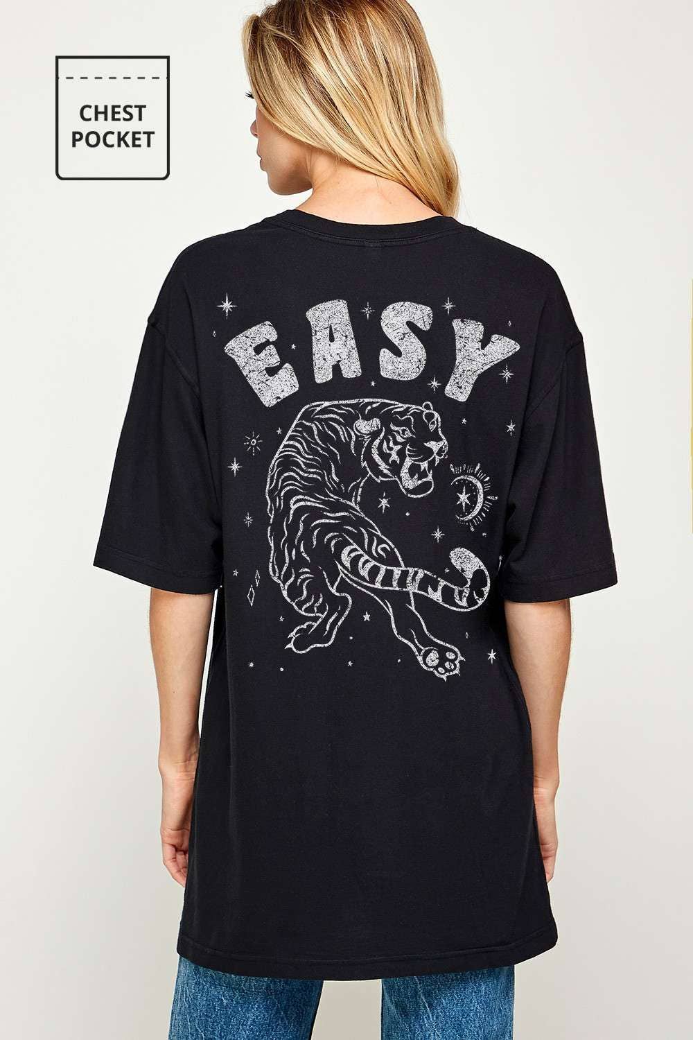 Easy Tiger Oversized Graphic Tee