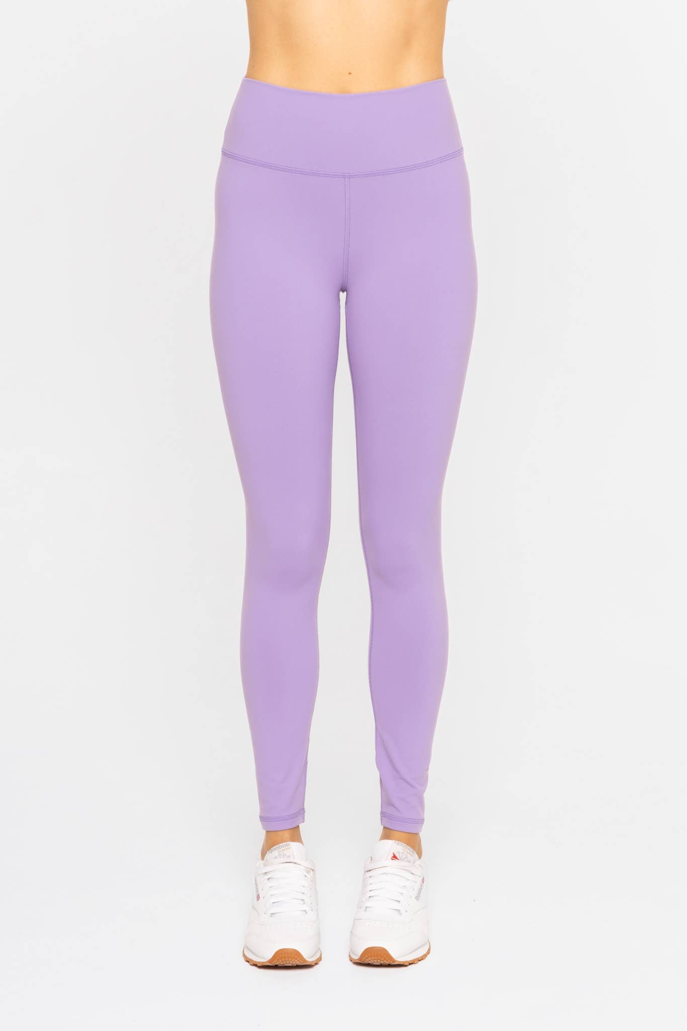 Nylon-Blend Essential Solid Leggings