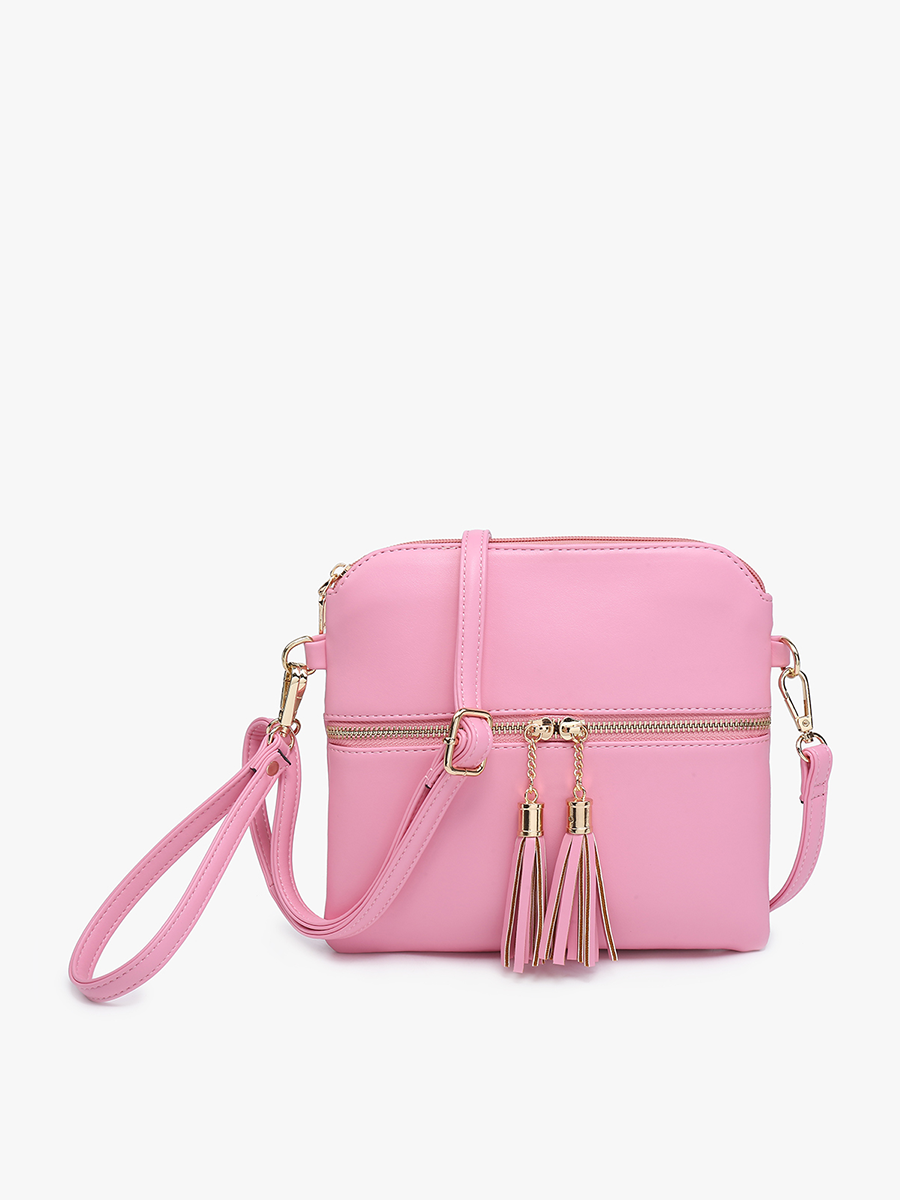 Tara Double Zip Crossbody/Wristlet