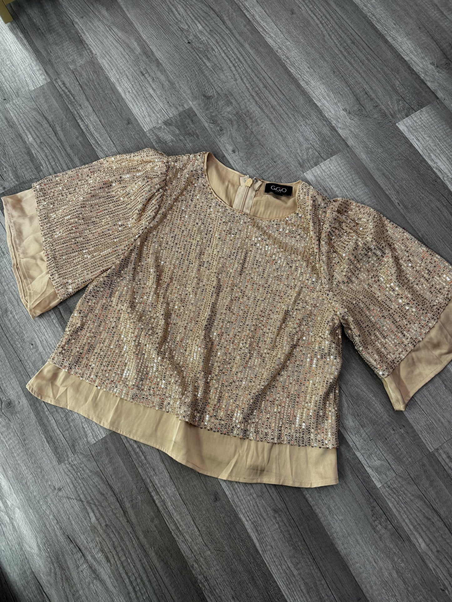 Millie Cropped Sequin Top