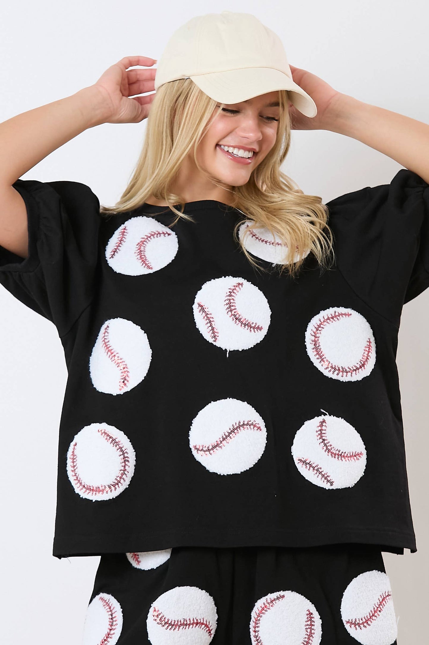 Baseball Sequin  Top