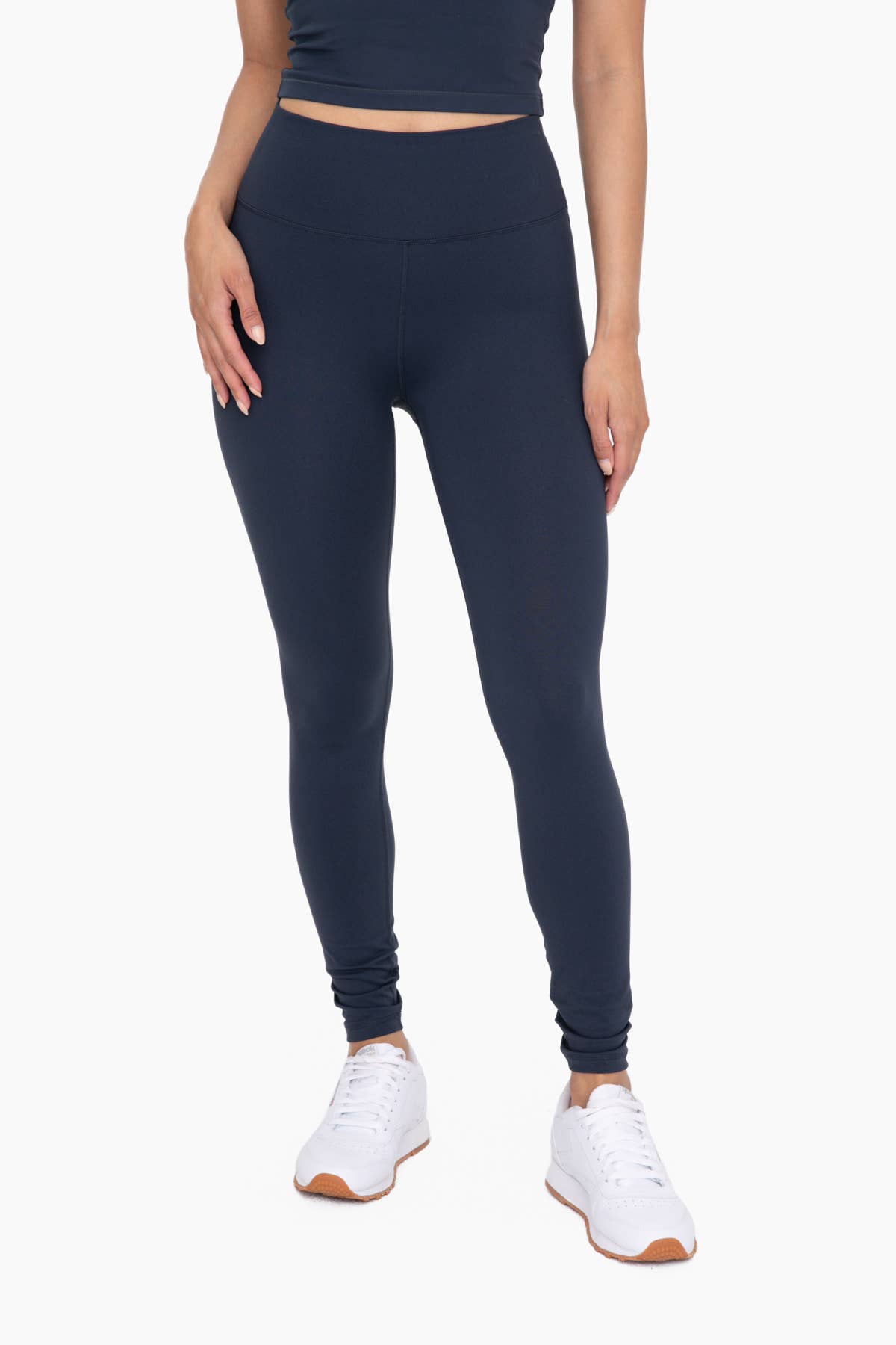 Nylon-Blend Essential Solid Leggings