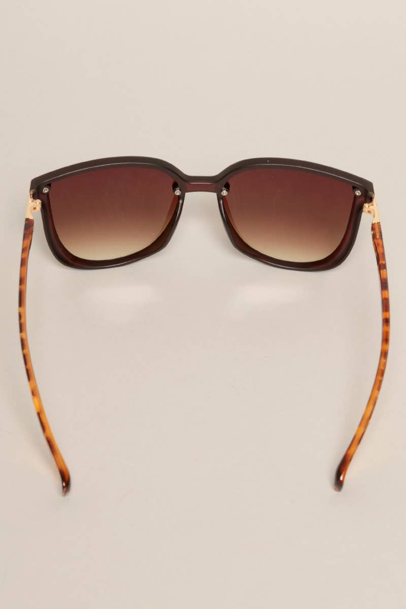 Women's Glitter Detail Square Sunglasses