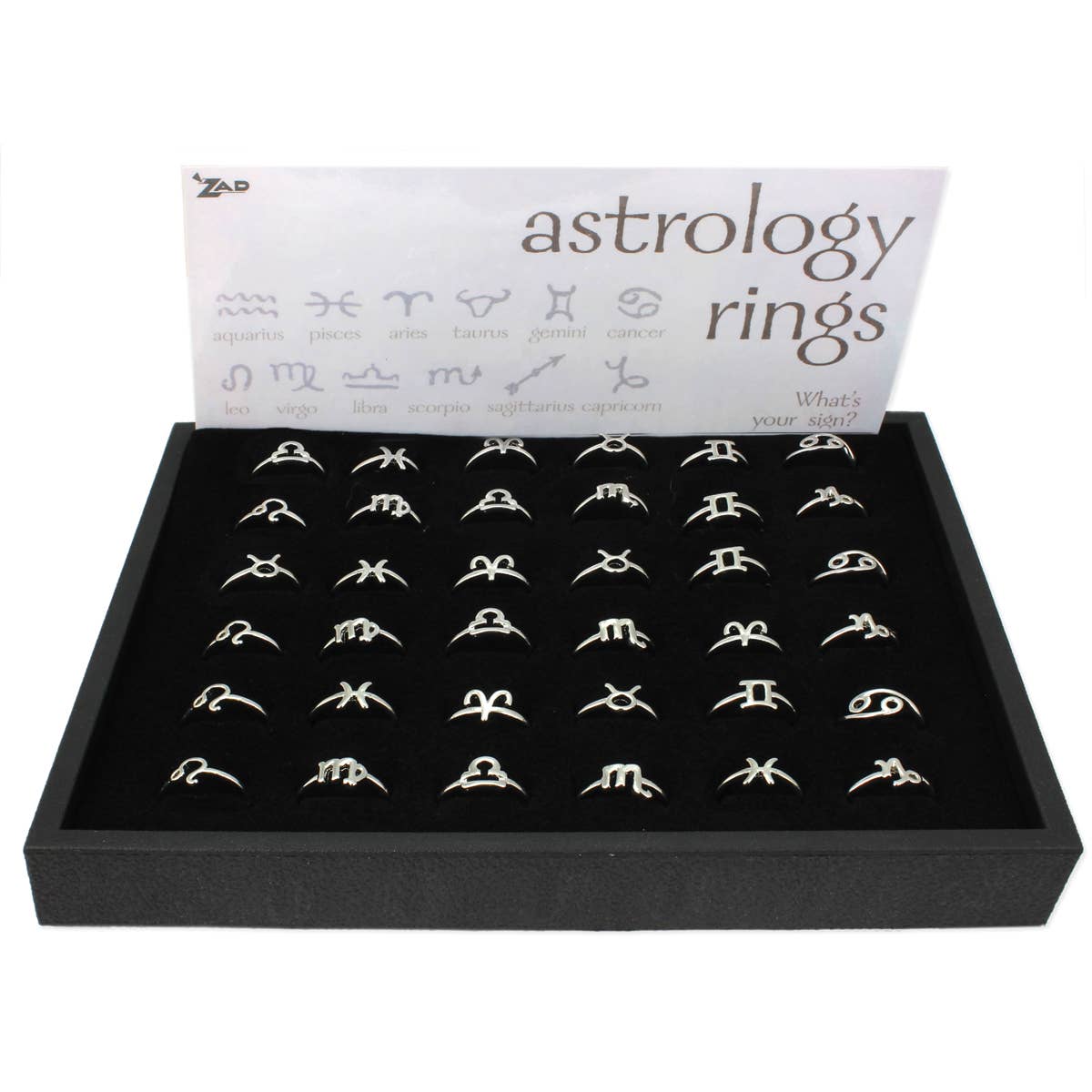 Zodiac Rings Silver