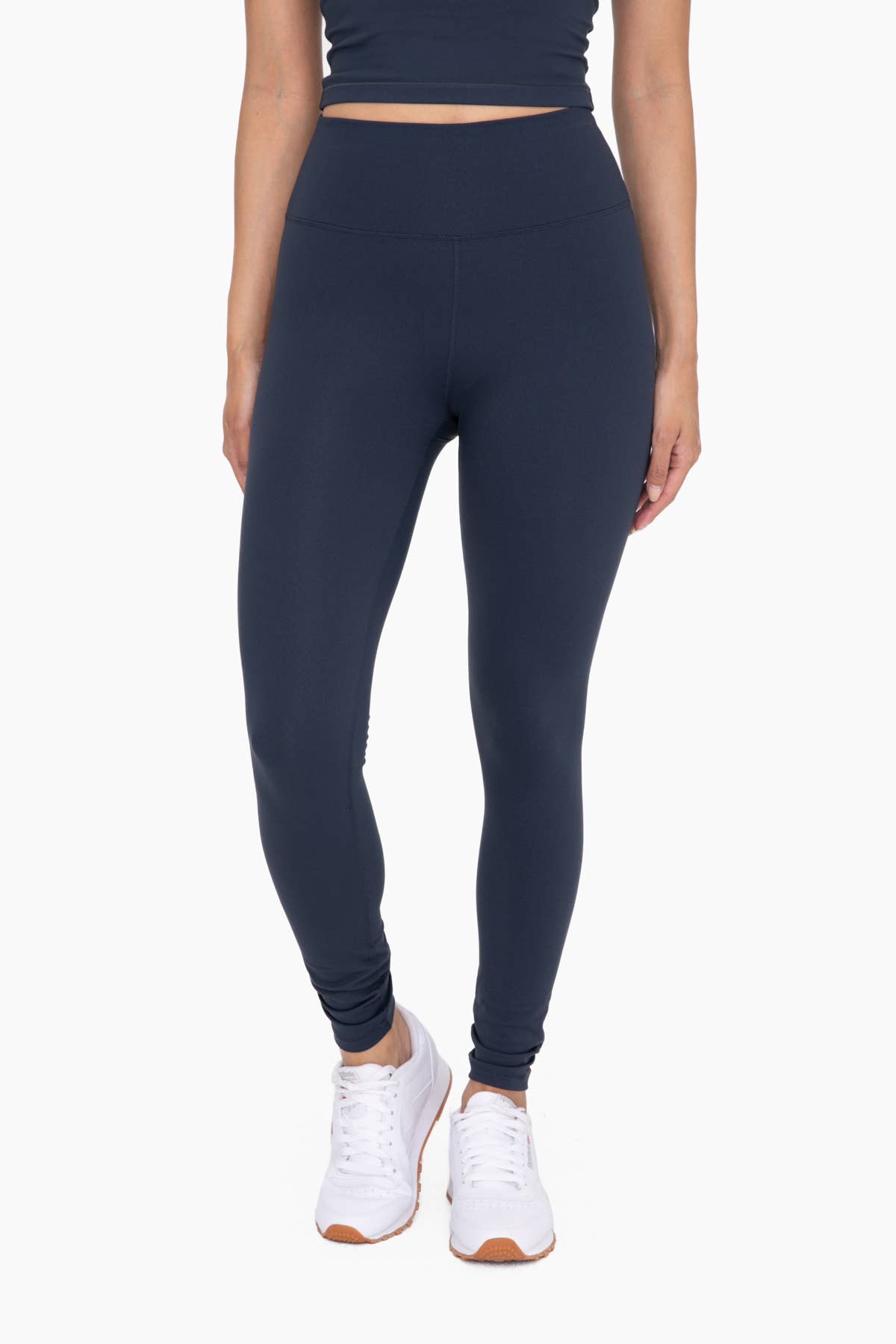 Nylon-Blend Essential Solid Leggings