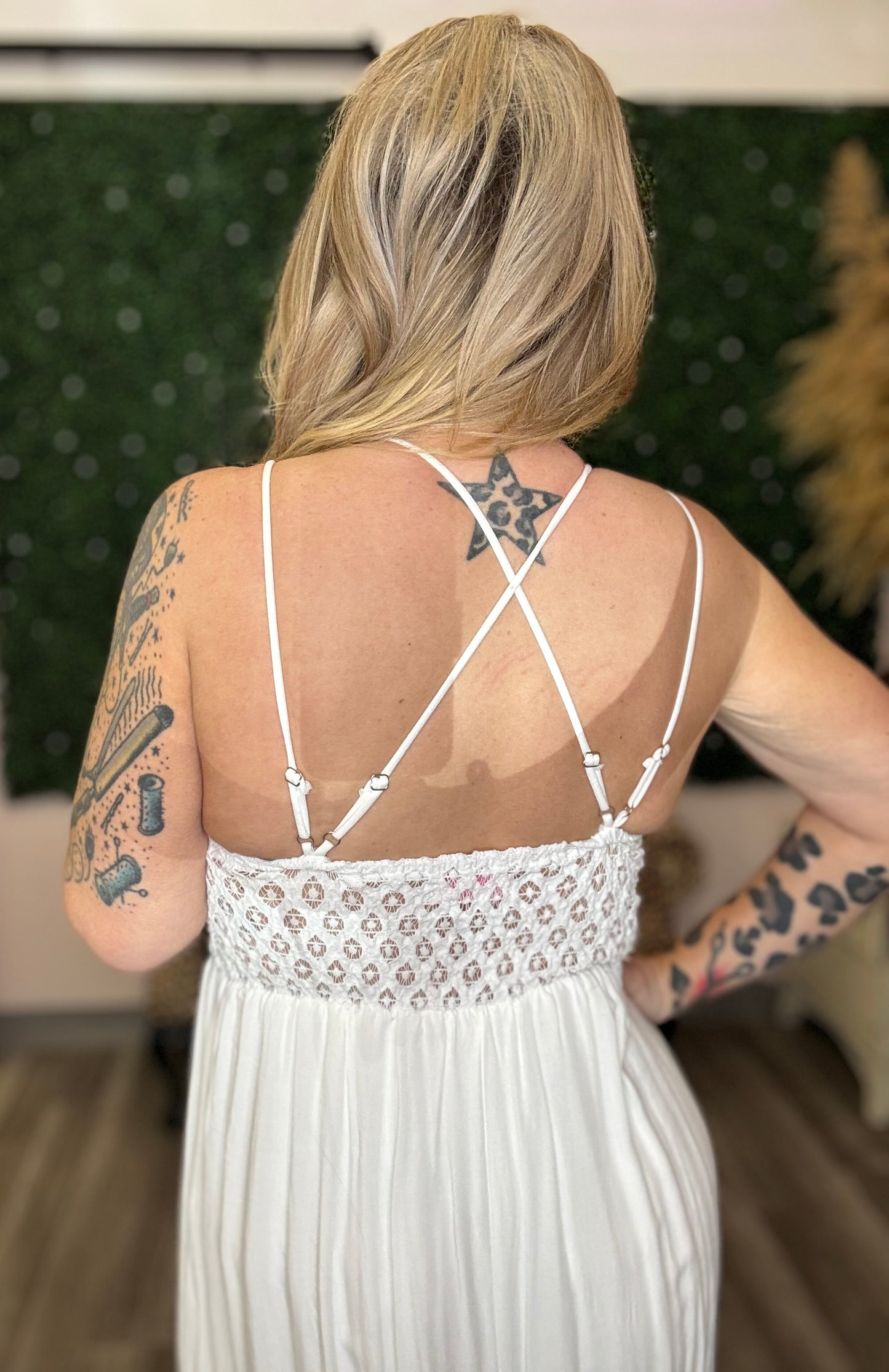 Bralette Lace Maxi Dress