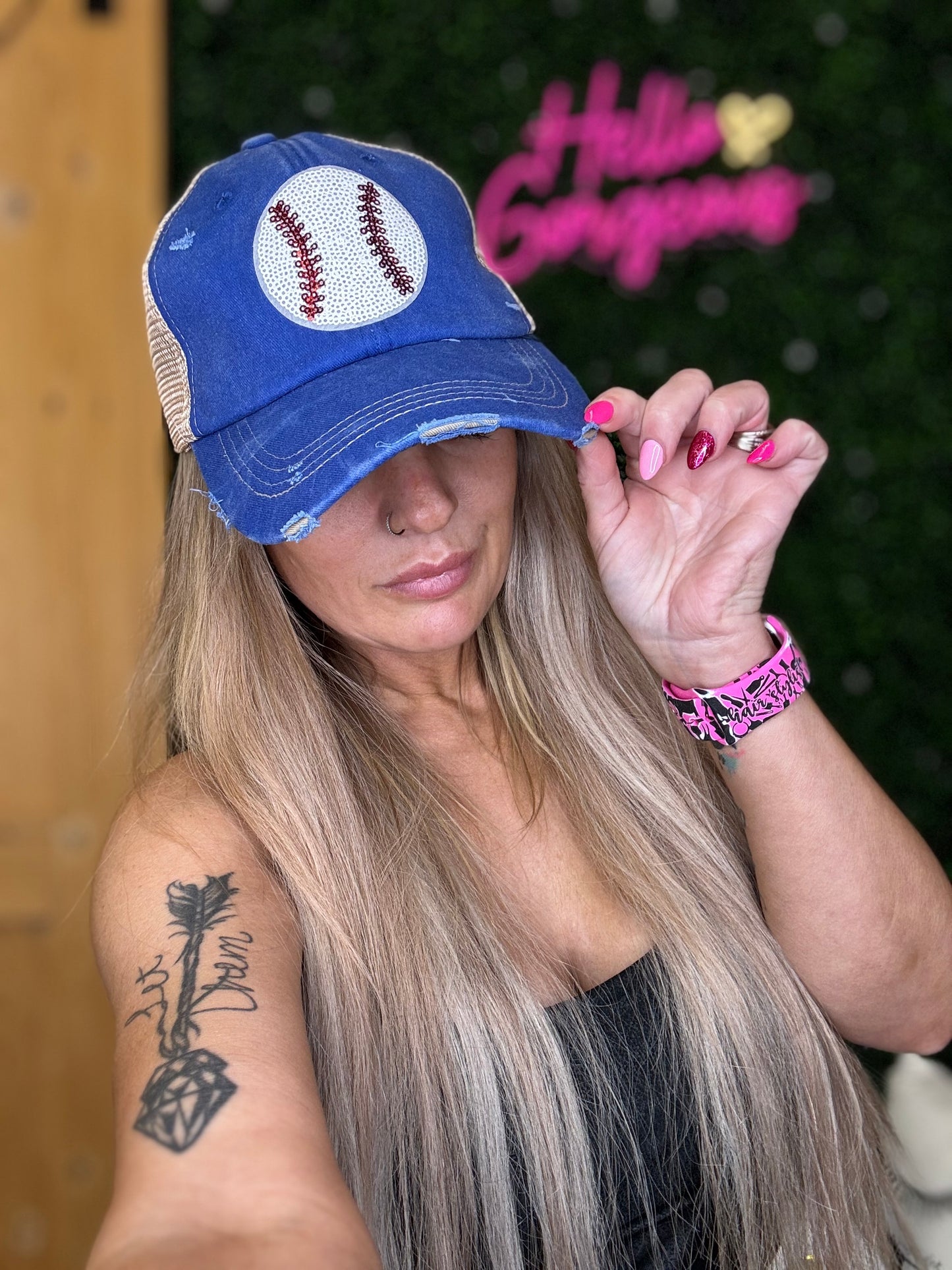 Baseball ⚾️ Sequin Baseball Hat