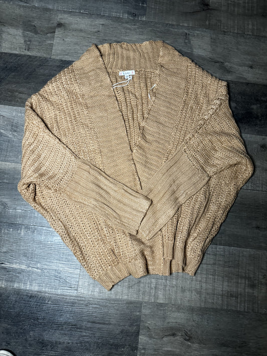 Tan Knit Cardigan