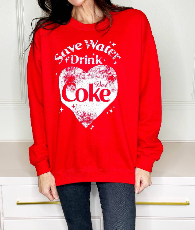 Save Water Drink Diet Coke Sweatshirt