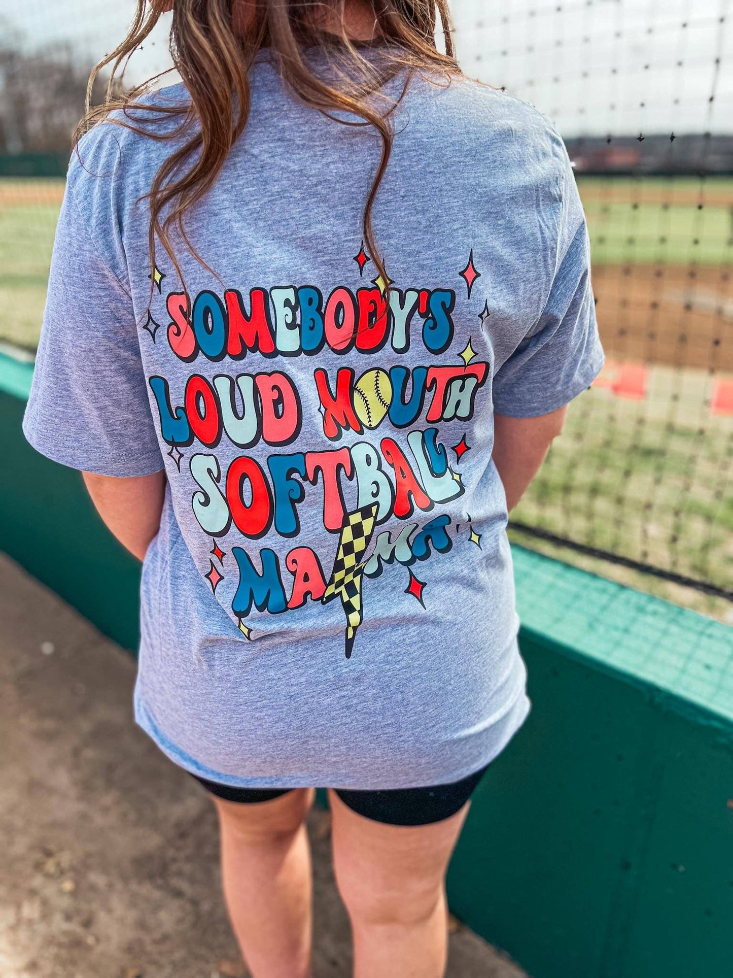 SOMEONES LOUD MOUTH SOFTBALL MAMA TEE