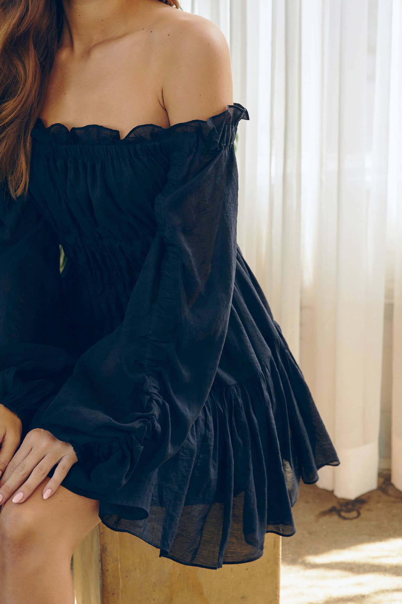 Black Off the Shoulder dress