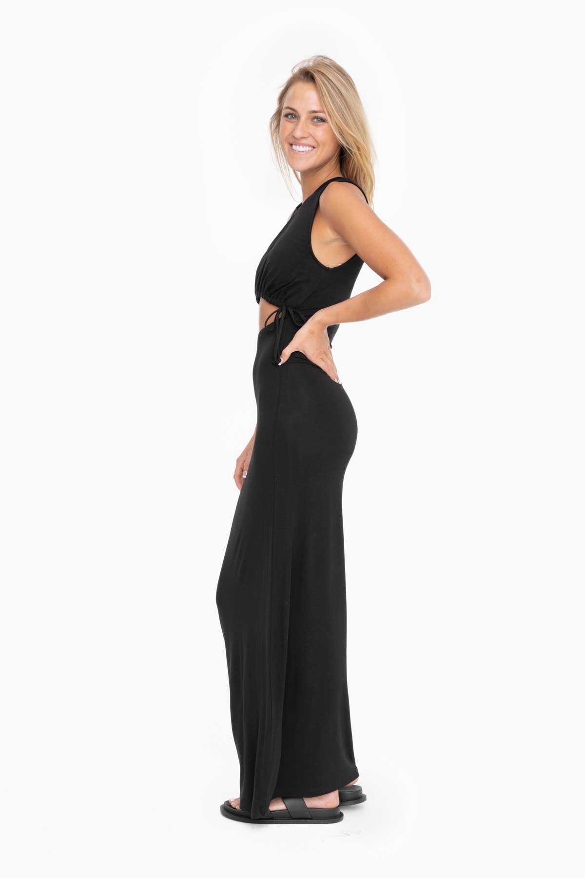 Reversible Cut-Out Maxi Dress