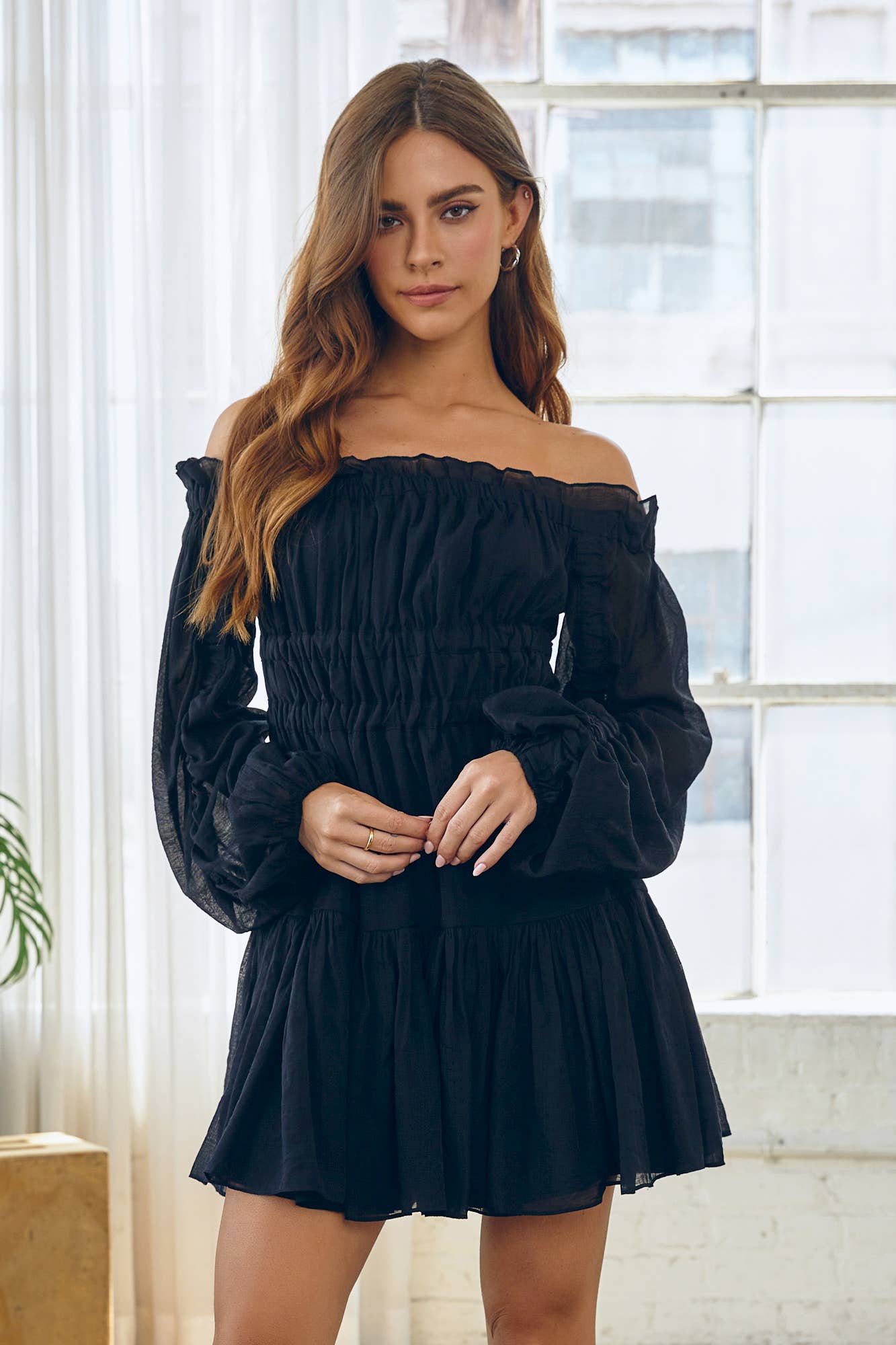 Black Off the Shoulder dress