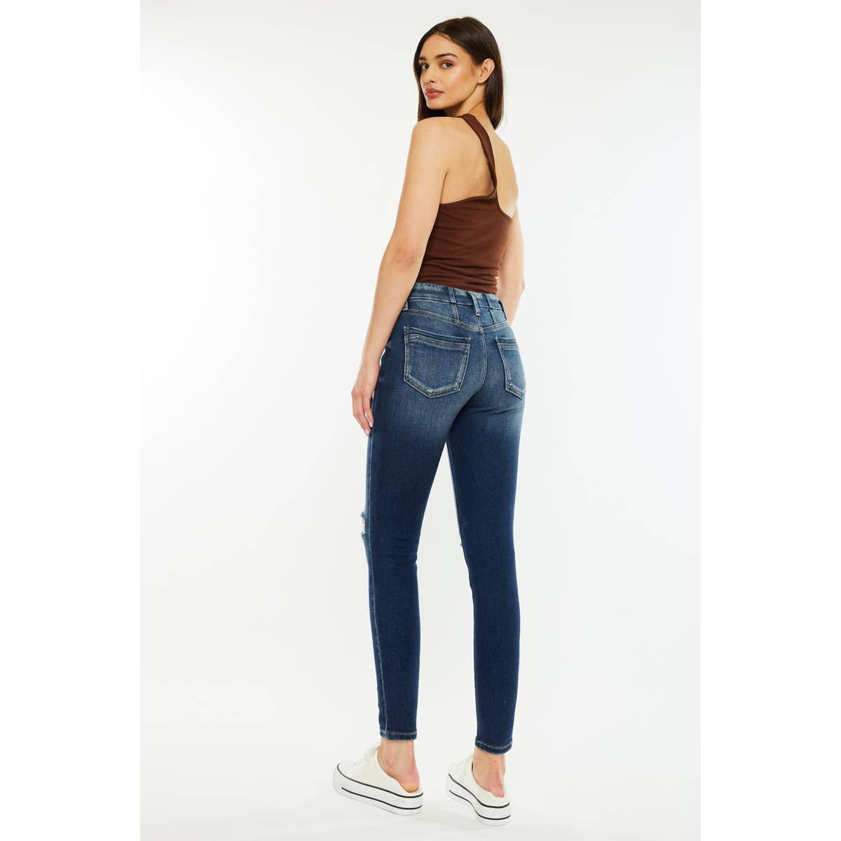 KanCan High Waist Distressed Skinny Jean