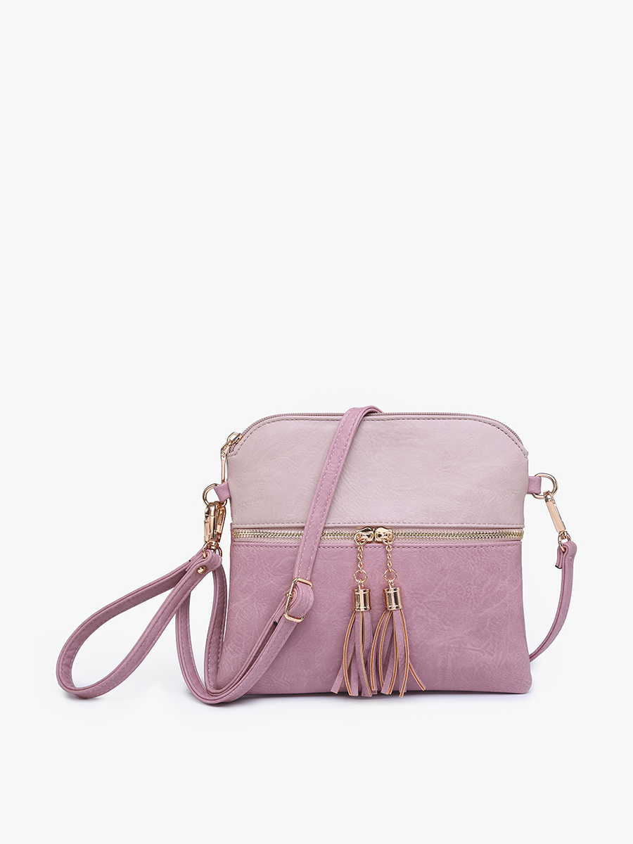 Tara Double Zip Crossbody/Wristlet