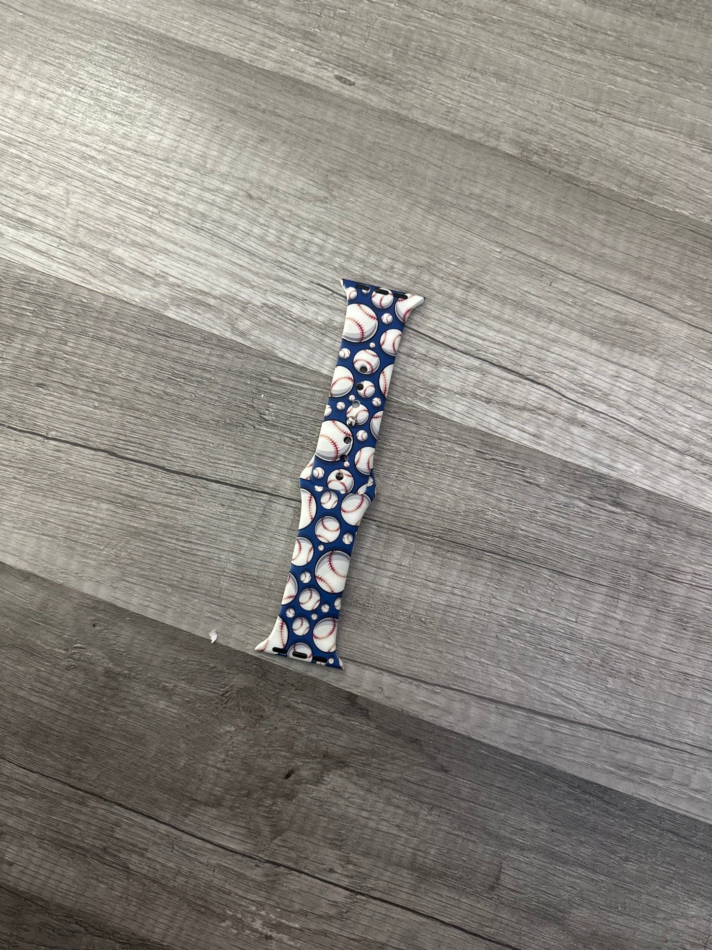 Printed Silicone Apple Watch band