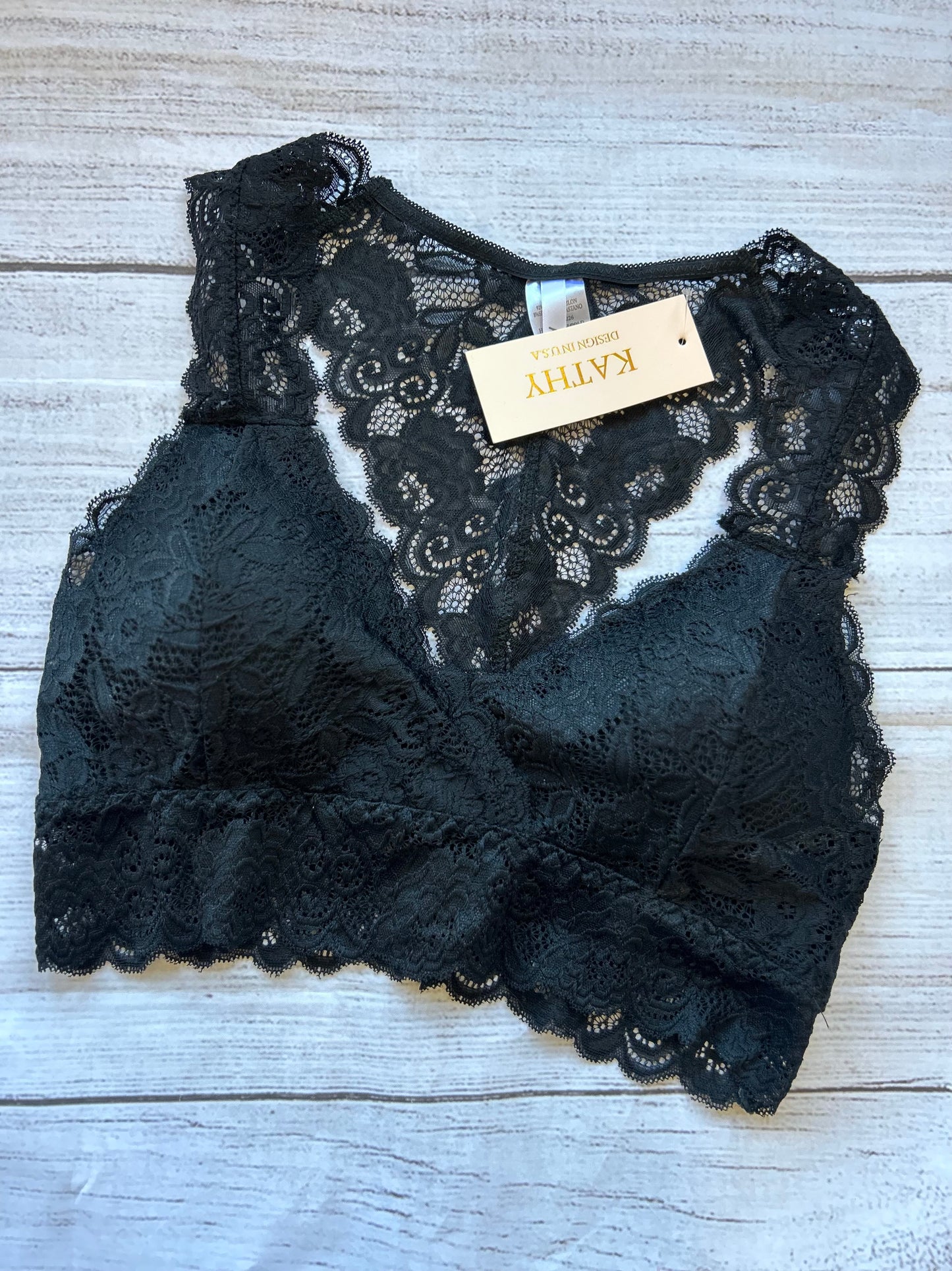 BLACK LACEY BRALETTE