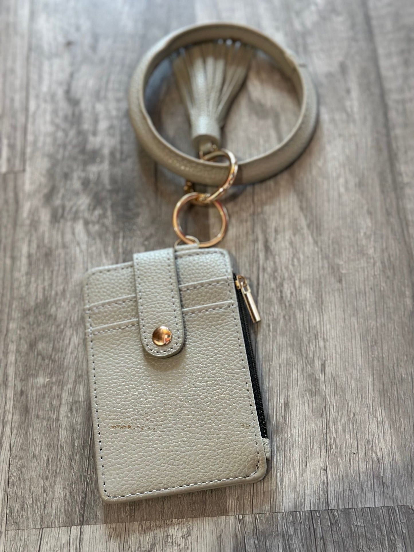 Solid Keychain Wristlet