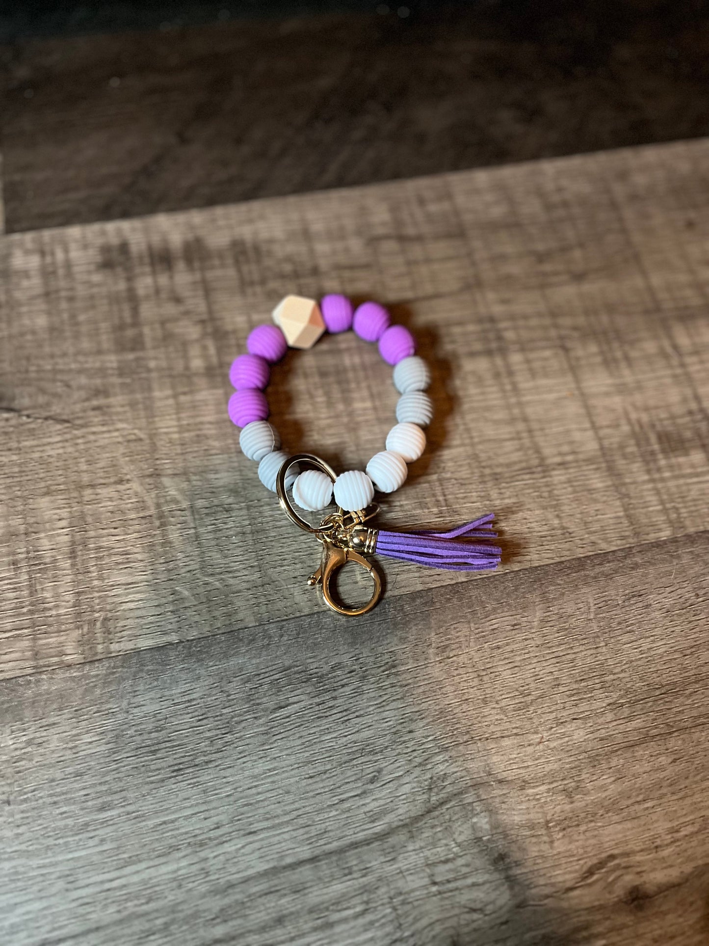 Silicone Beaded Keychain