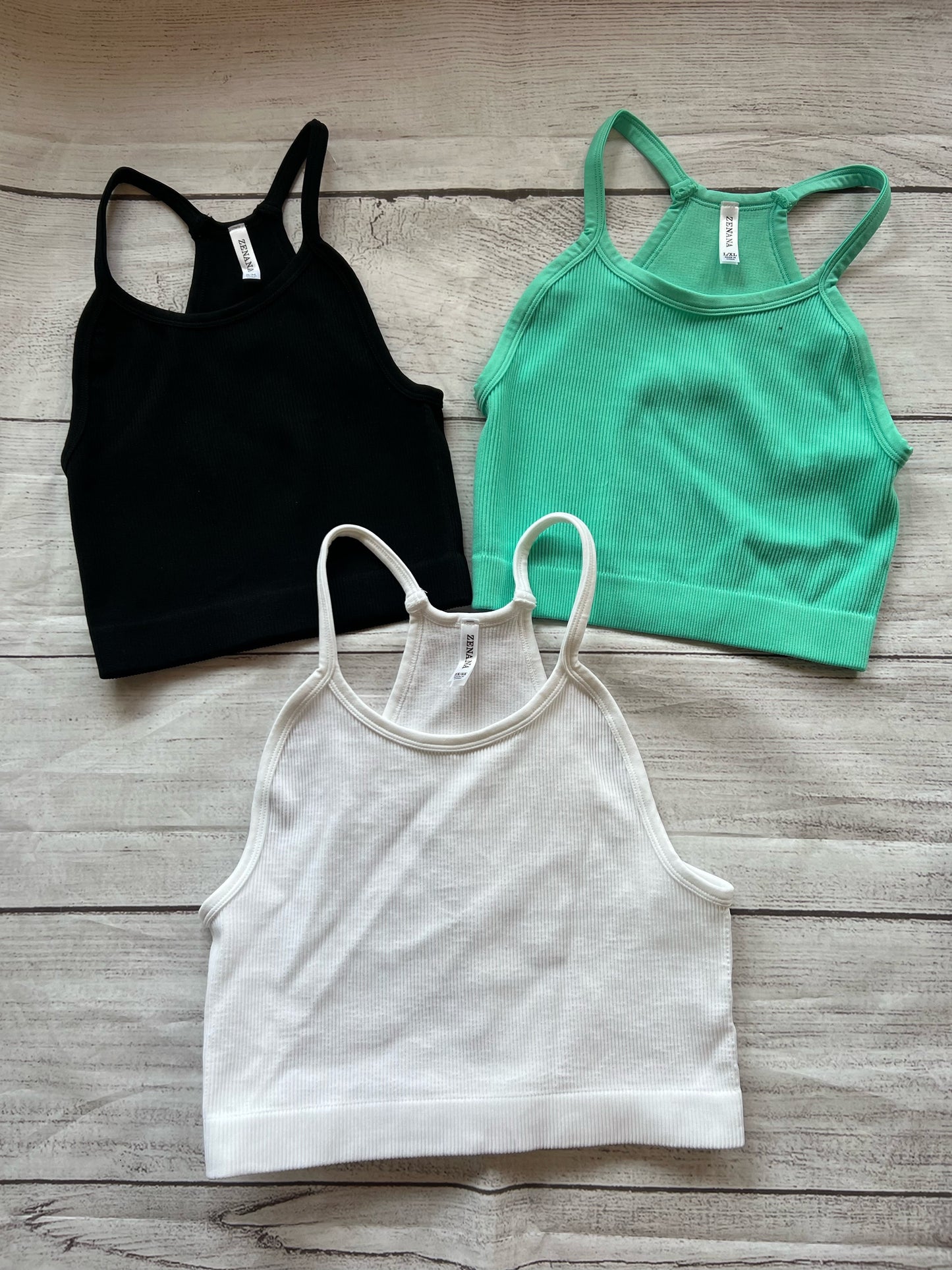 CROPPED RIBBED TANK