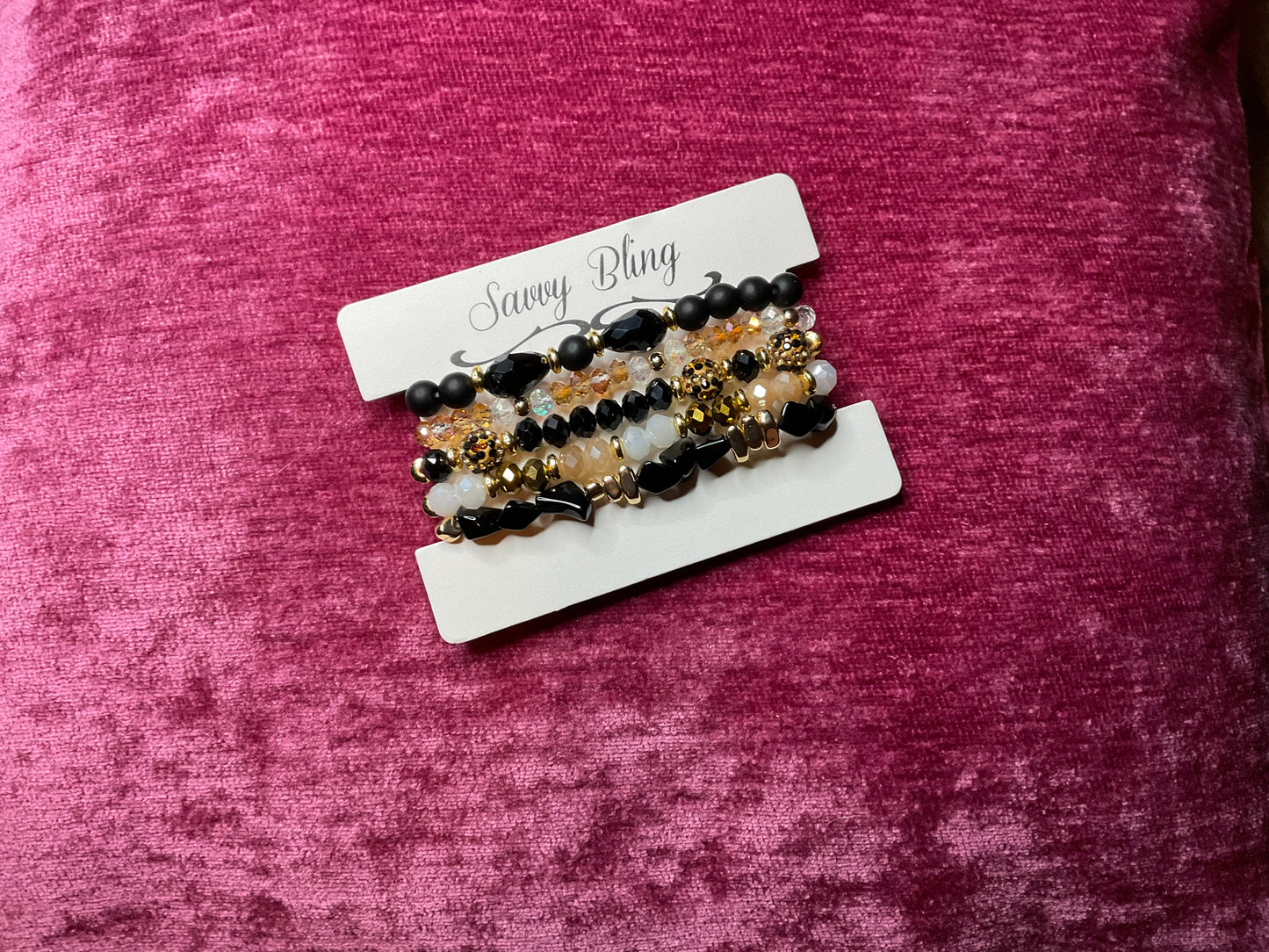 Speckled Leopard Bracelet Stack