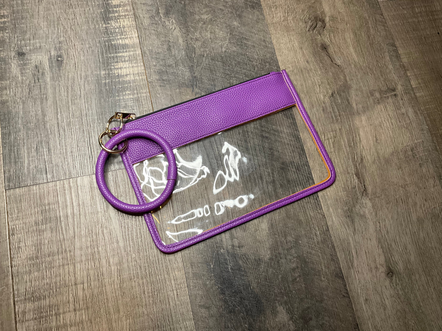 Clear Stadium Wristlet