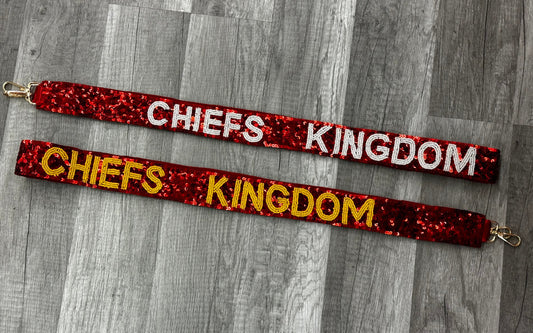 Chiefs Kingdom Sequin and Beaded Strap