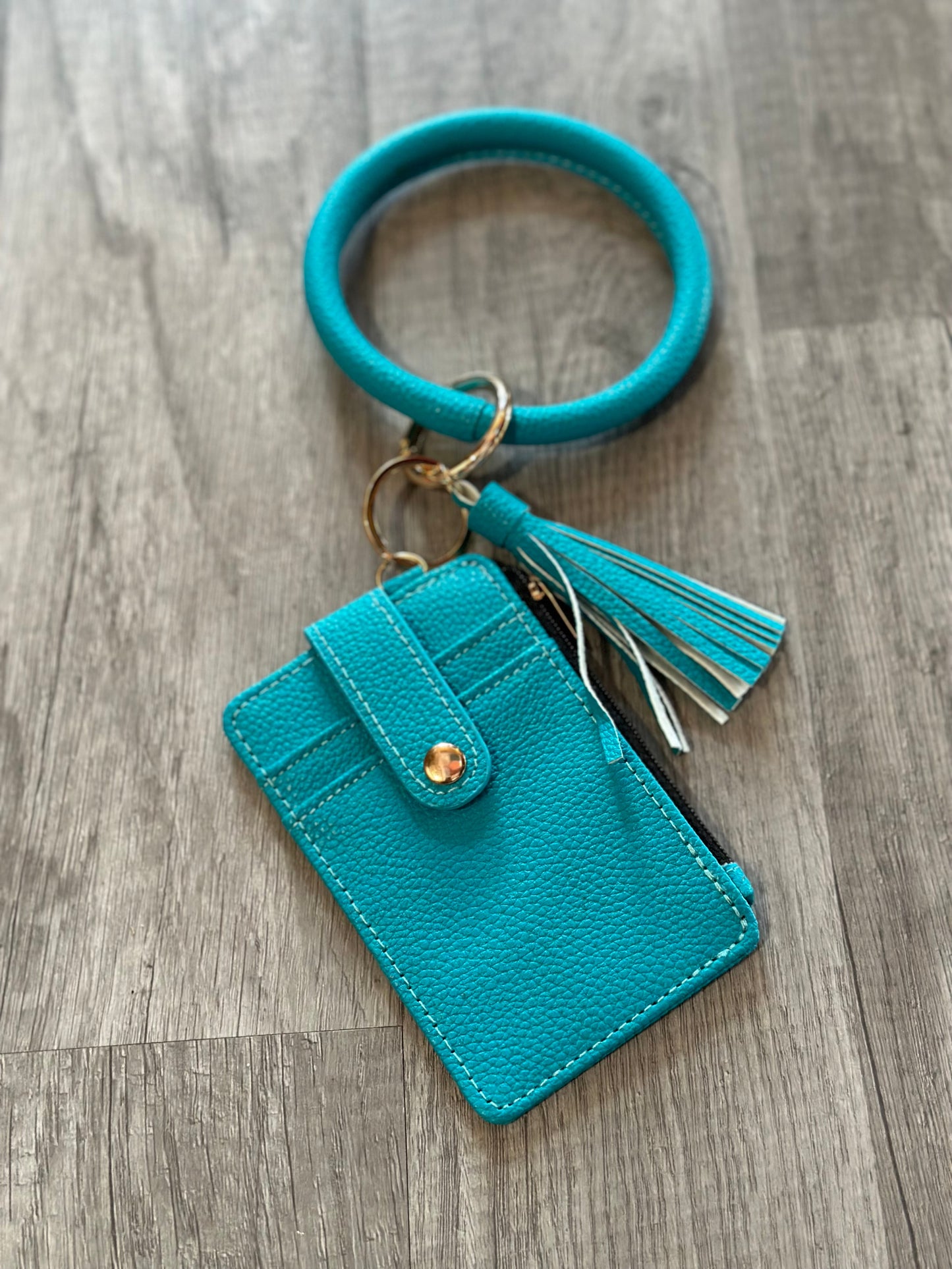 Solid Keychain Wristlet