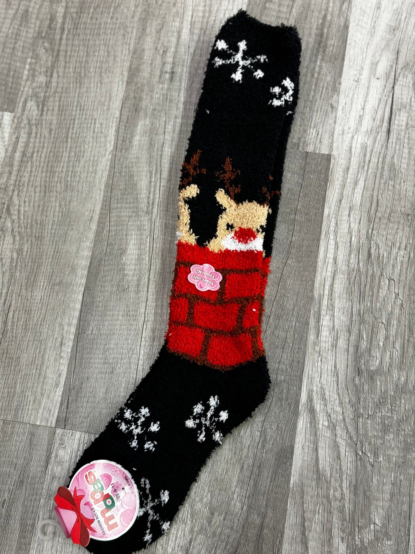 Christmas Fuzzy Knee Socks