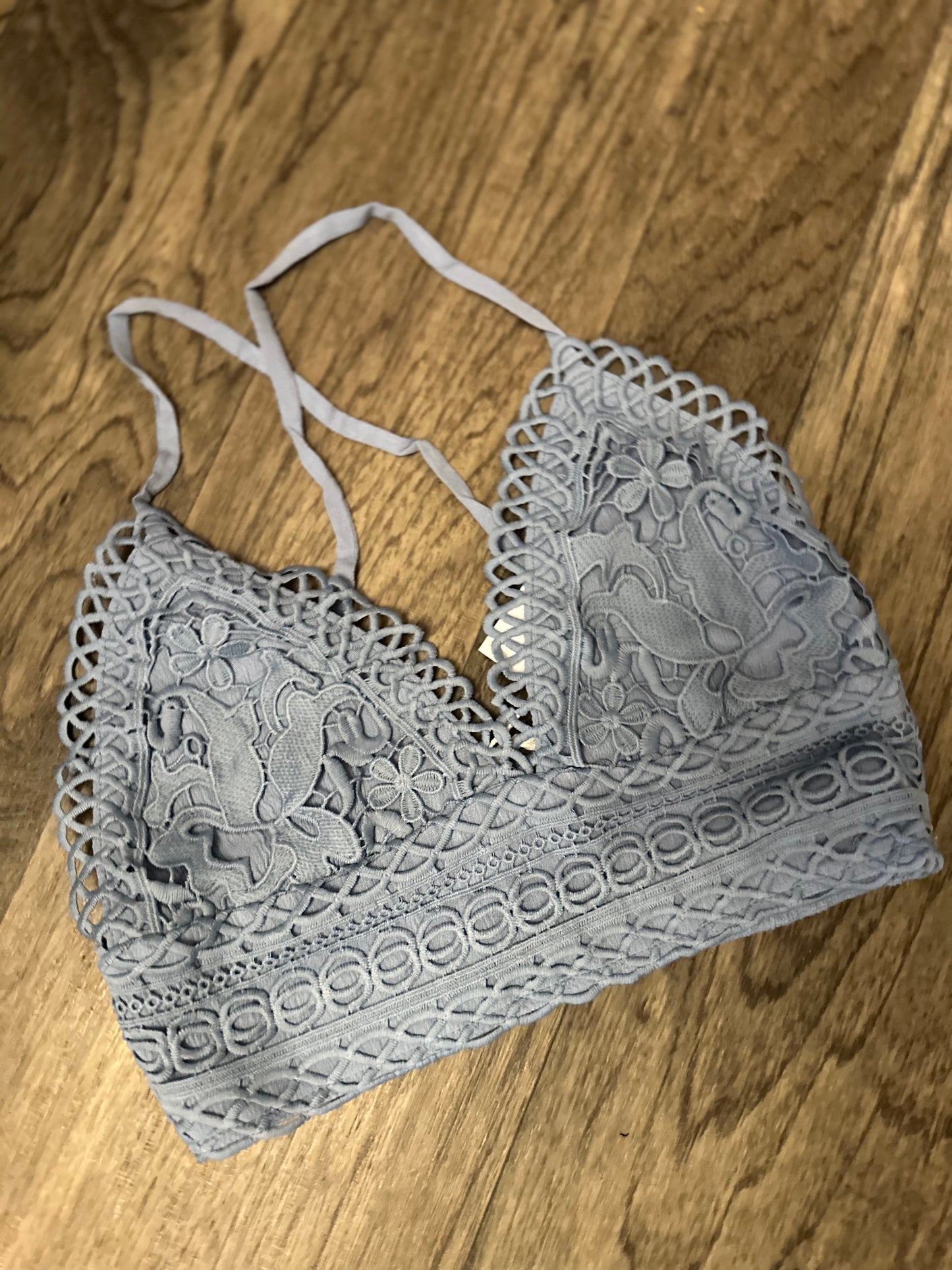 Crochet Smocked Back Bralette