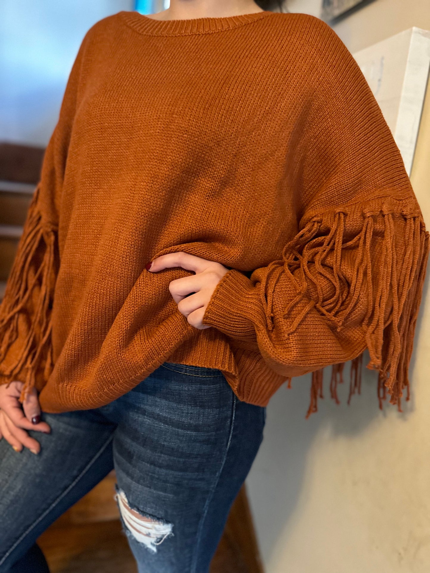 Penny Fringe Sweater