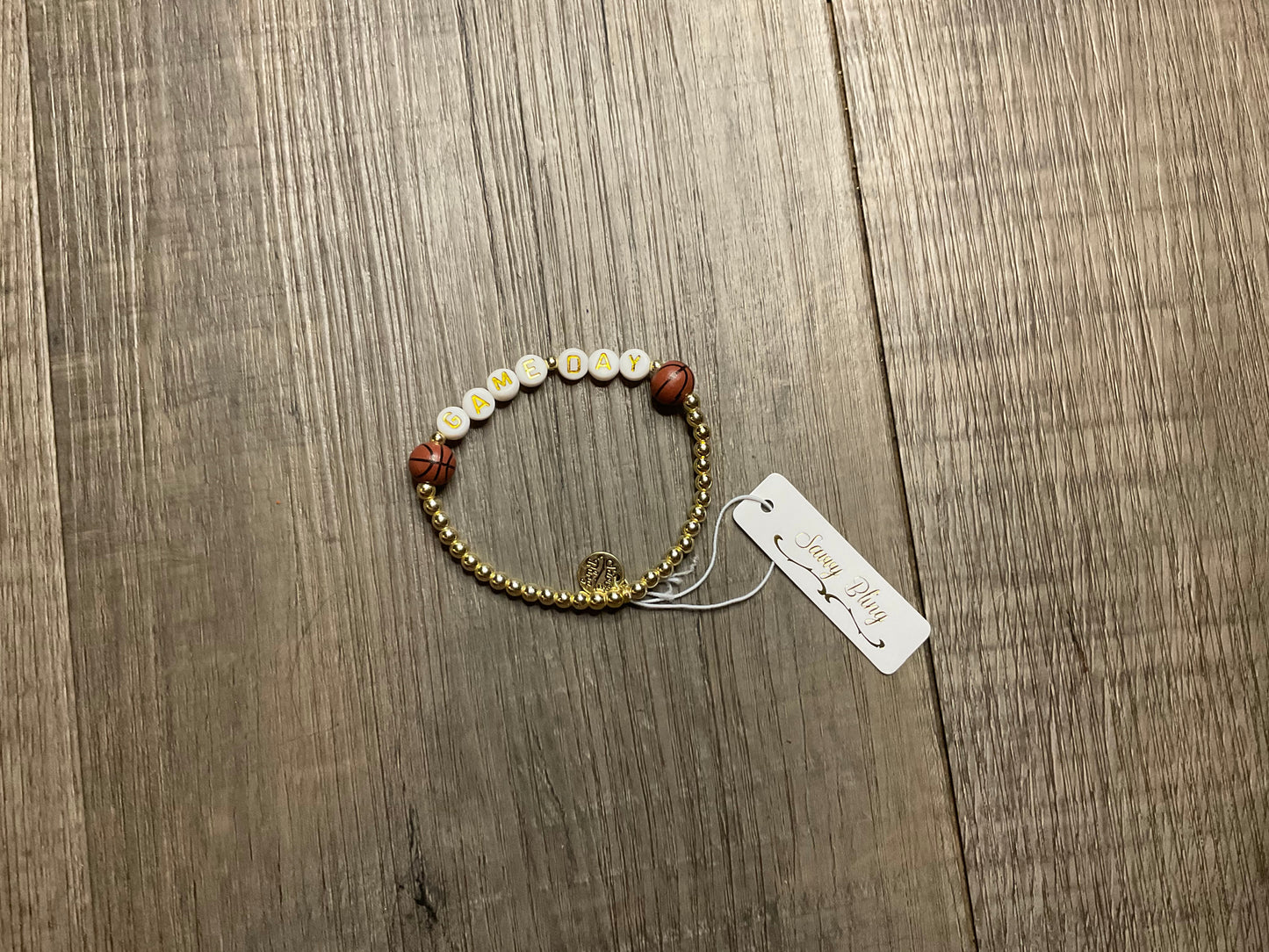 Game Day Basketball Bracelet