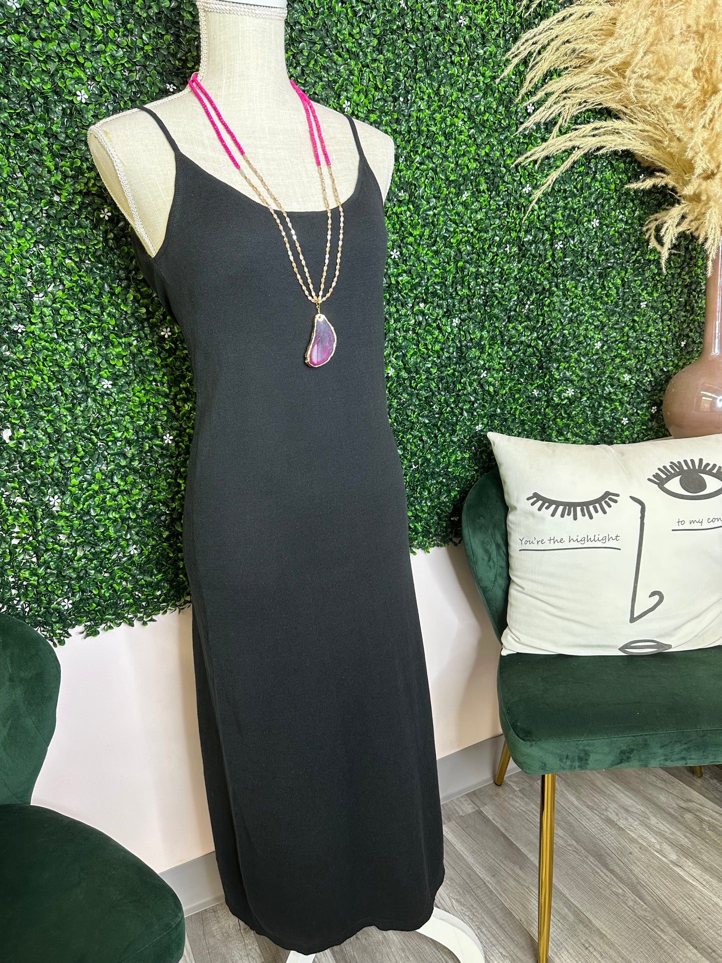 BLACK MAGIC MIDI DRESS