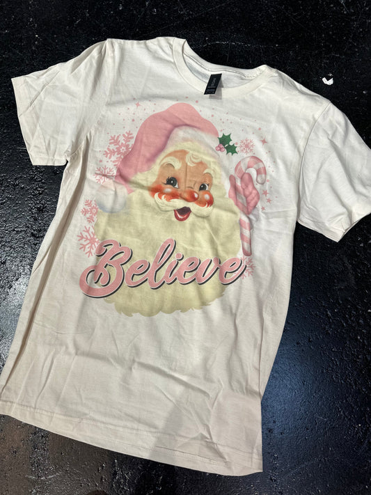 Believe Santa Tee